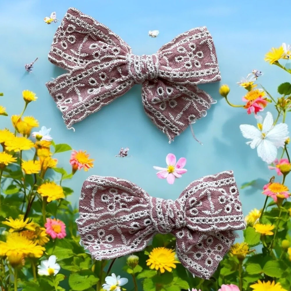Liana Kids eyelet Hand Tie Hair bows for kids